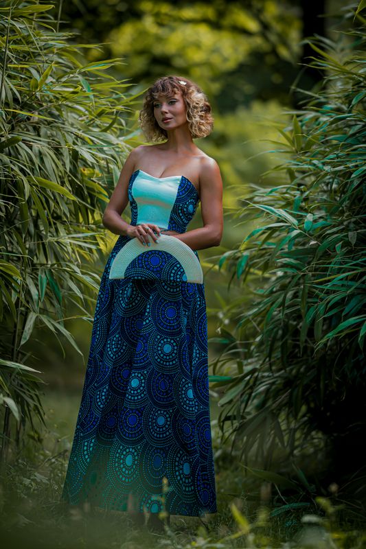 Ensemble Jupe trapèze Wax et top Bustier