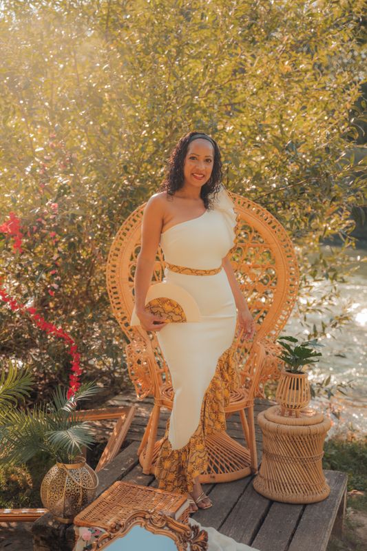 Robe moulante Asymétrique Wax