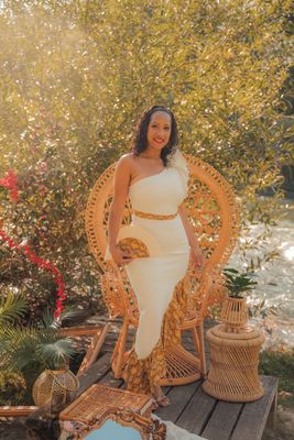 Robe moulante Asymétrique Wax