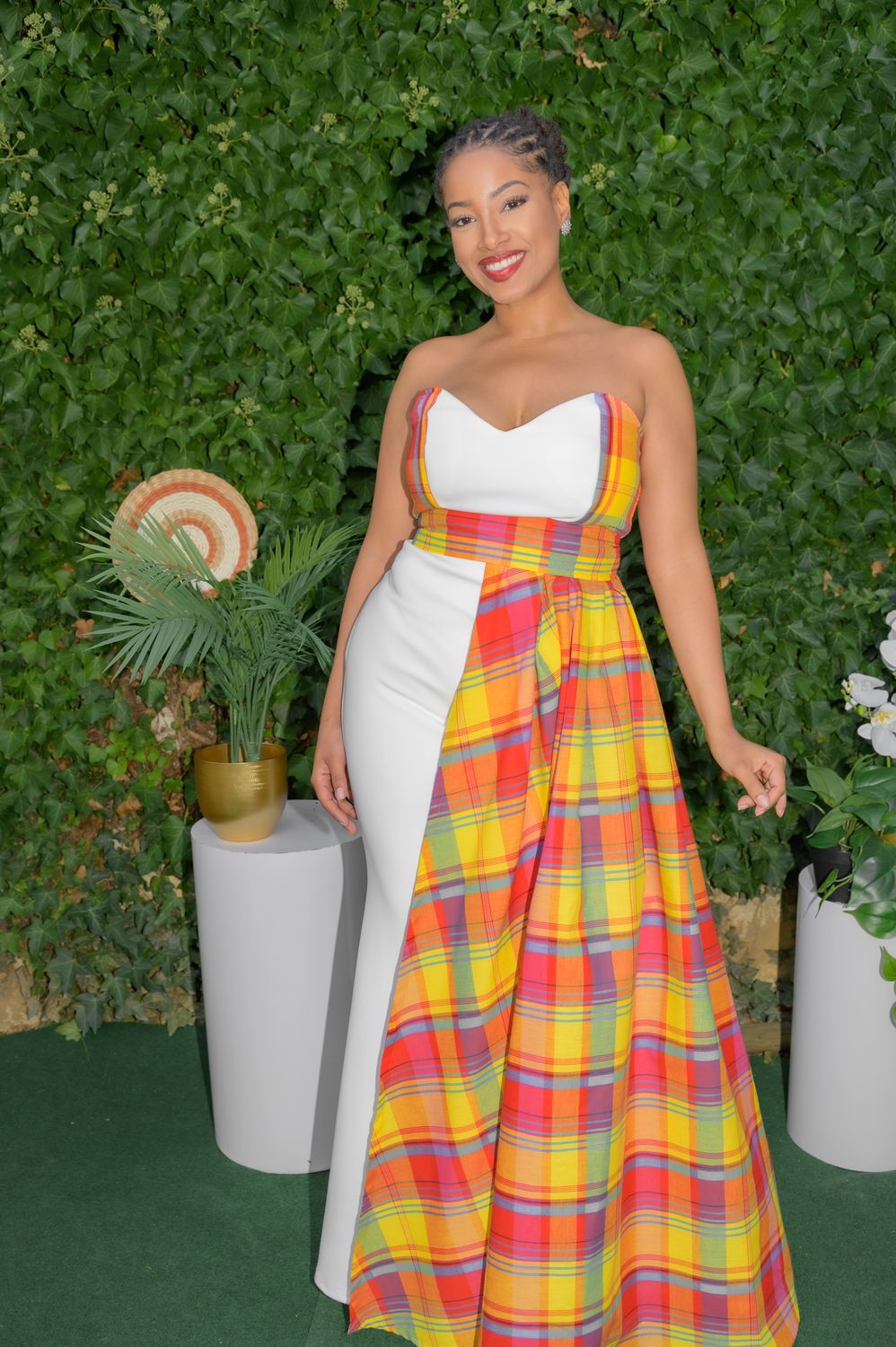 Robe de Mariée Bustier drapé Madras