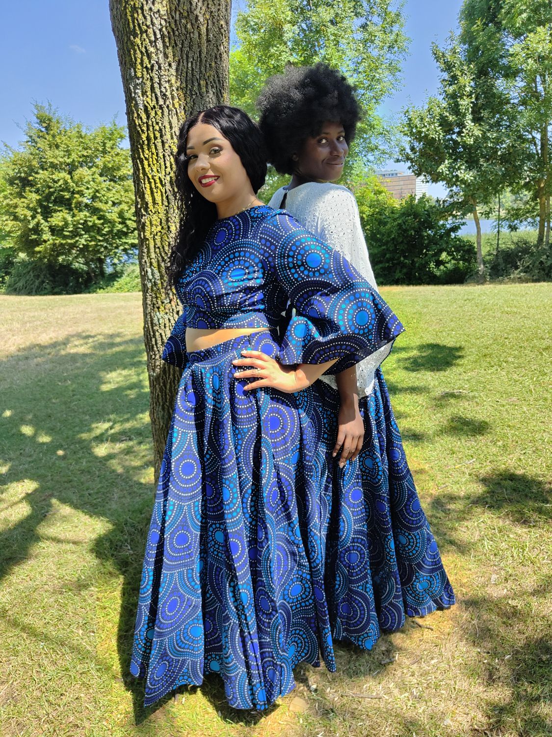 Ensemble Jupe trapèze Wax et top dos nu wax Ensemble Jupe trapèze Wax et top dos nu wax