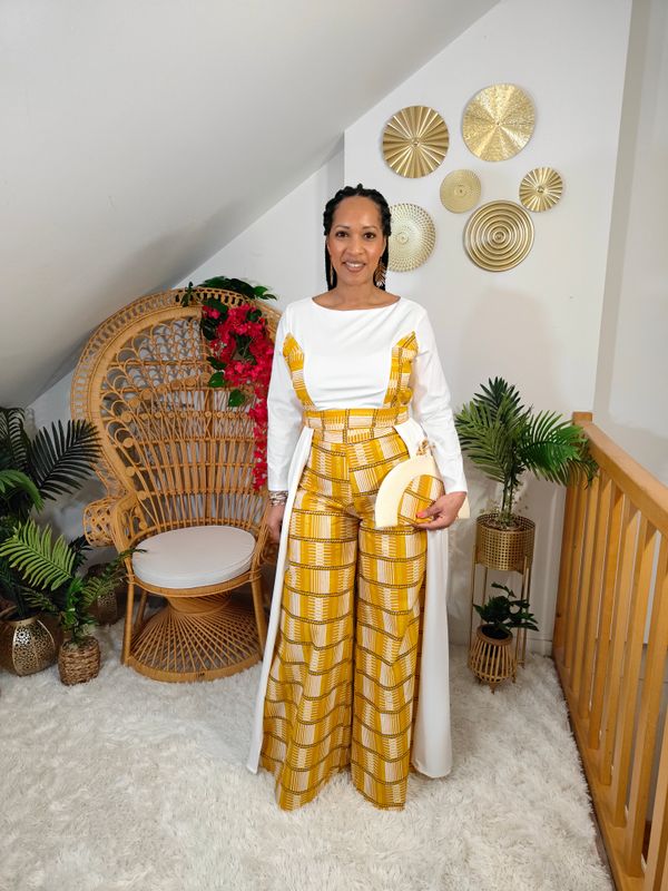 Ensemble tunique pantalon taille haute palazzo Wax Ensemble tunique pantalon taille haute palazzo Wax