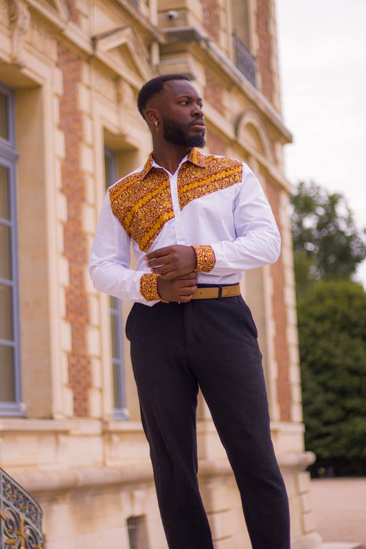 Chemise Blanche wax pailleté