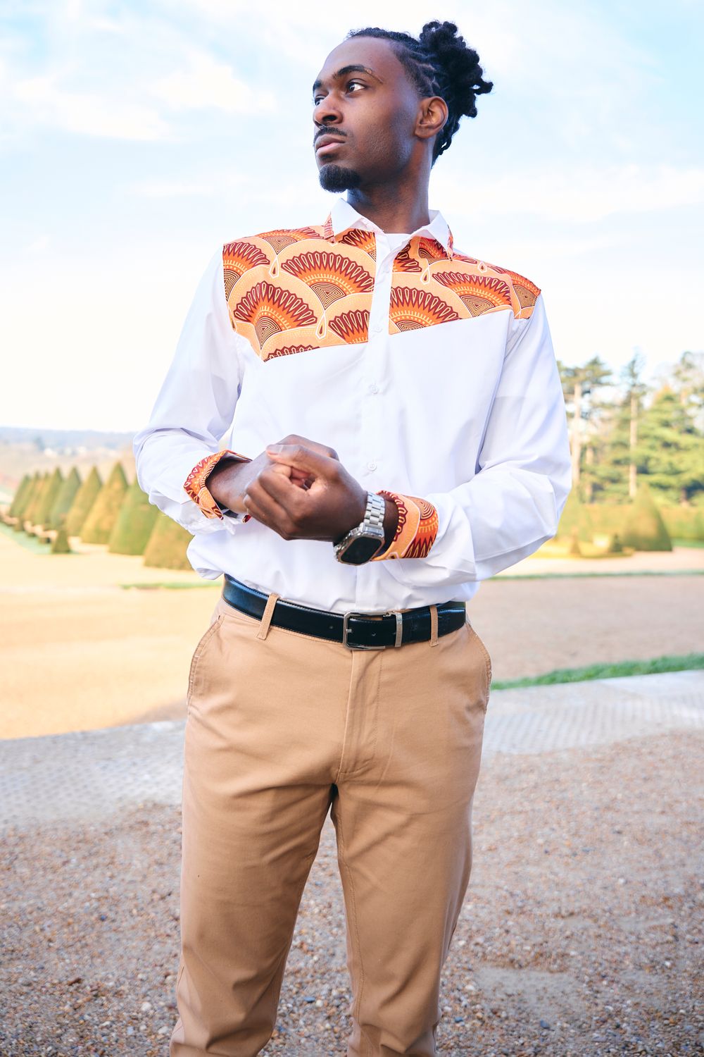 Chemise Blanche Madras