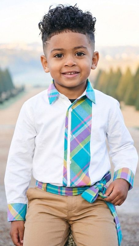 Chemise garçon madras