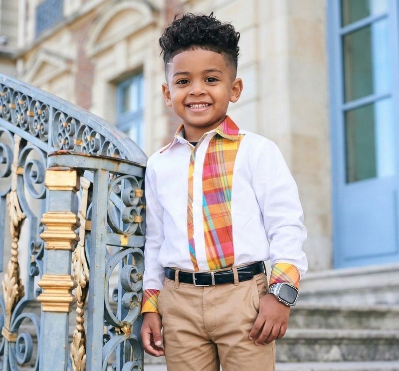 Chemise garçon madras