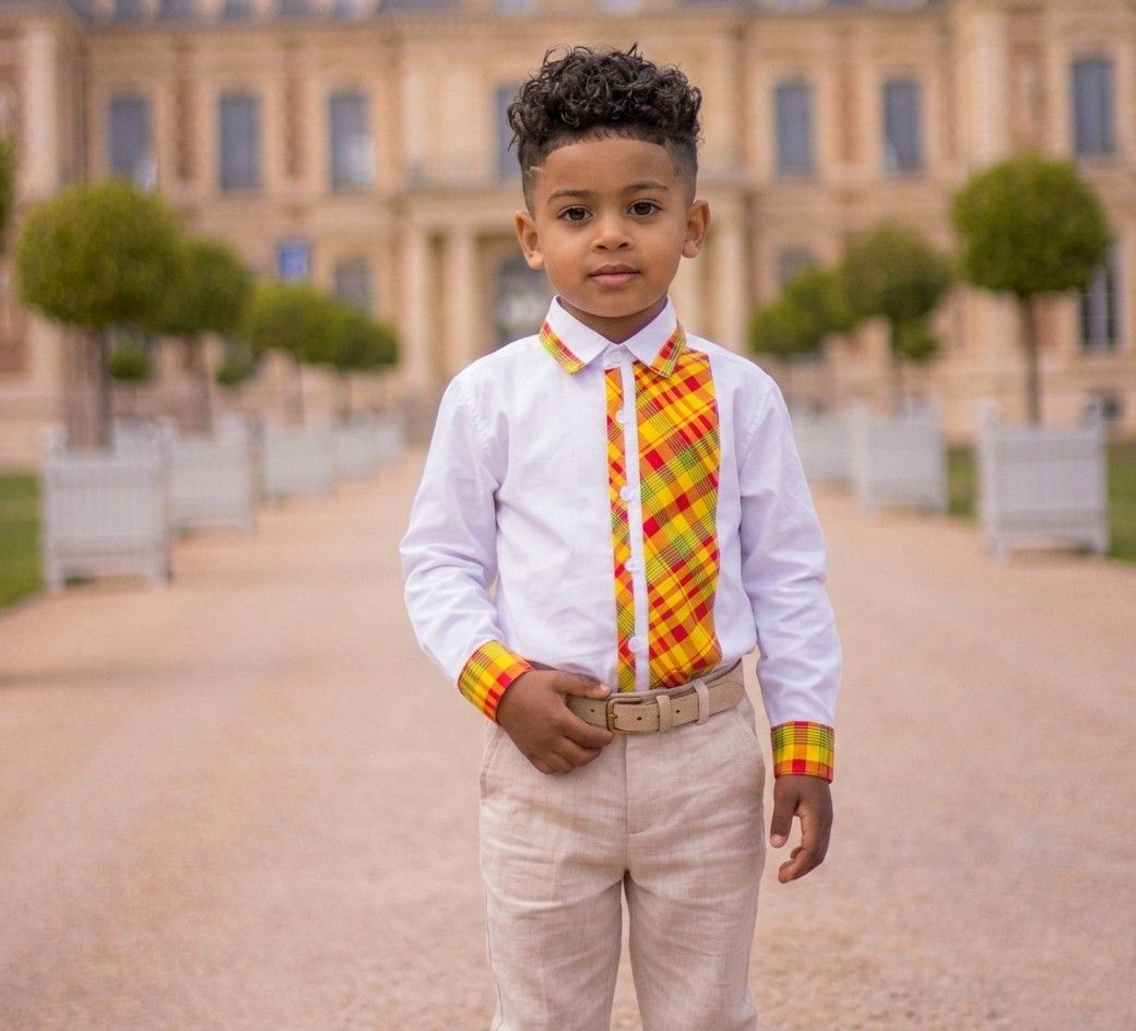 Chemise garçon madras