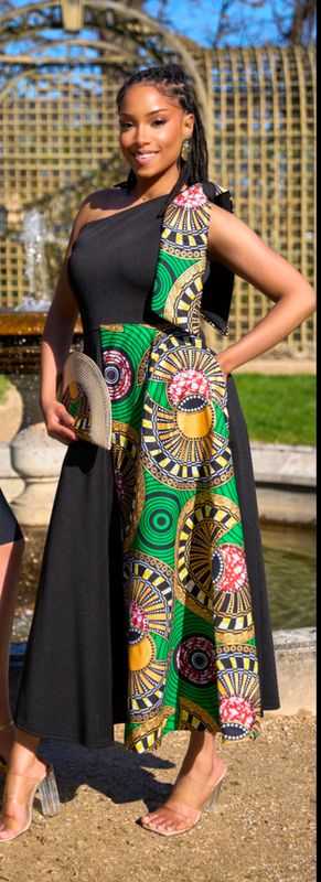 Robe asymétrique forme trapèze wax Robe asymétrique forme trapèze wax