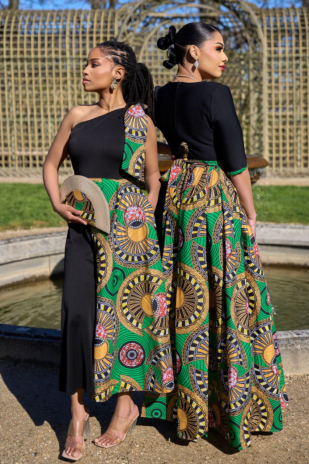 Robe asymétrique forme trapèze wax