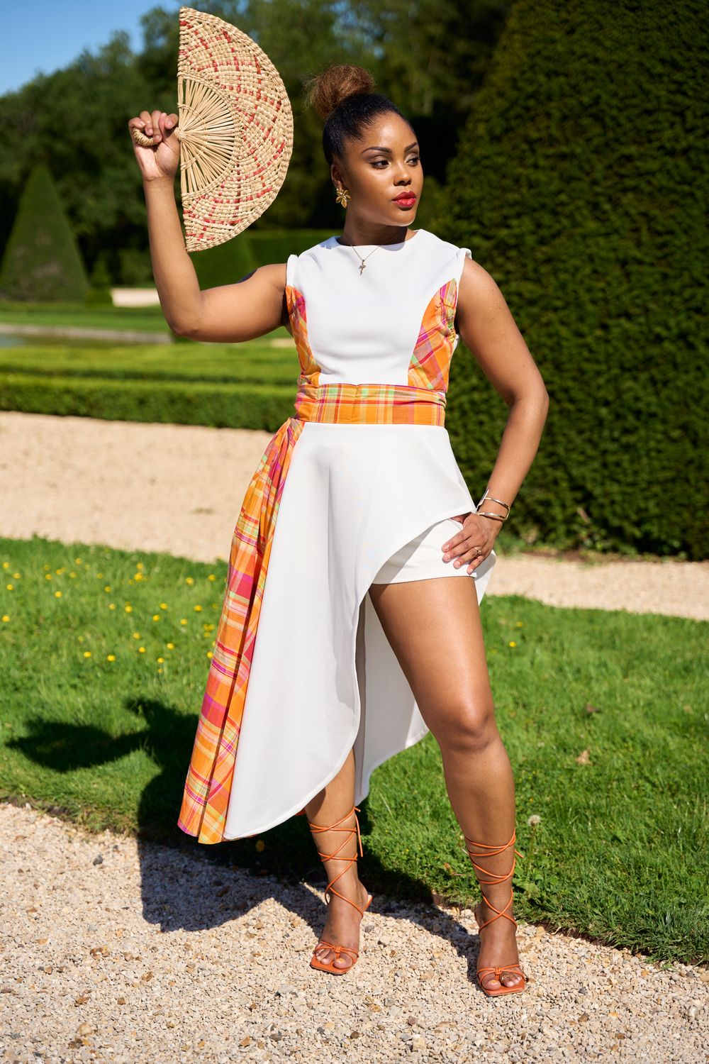Tunique asymétrique Madras Tunique asymétrique Madras