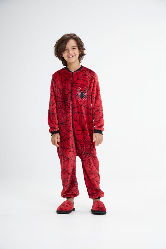 Boy&#39;s Fleece Jumpsuit Pajamas - Spider Costume