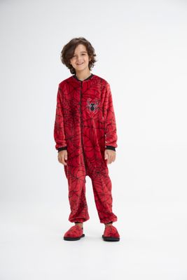 Boy&#39;s Fleece Jumpsuit Pajamas - Spider Costume