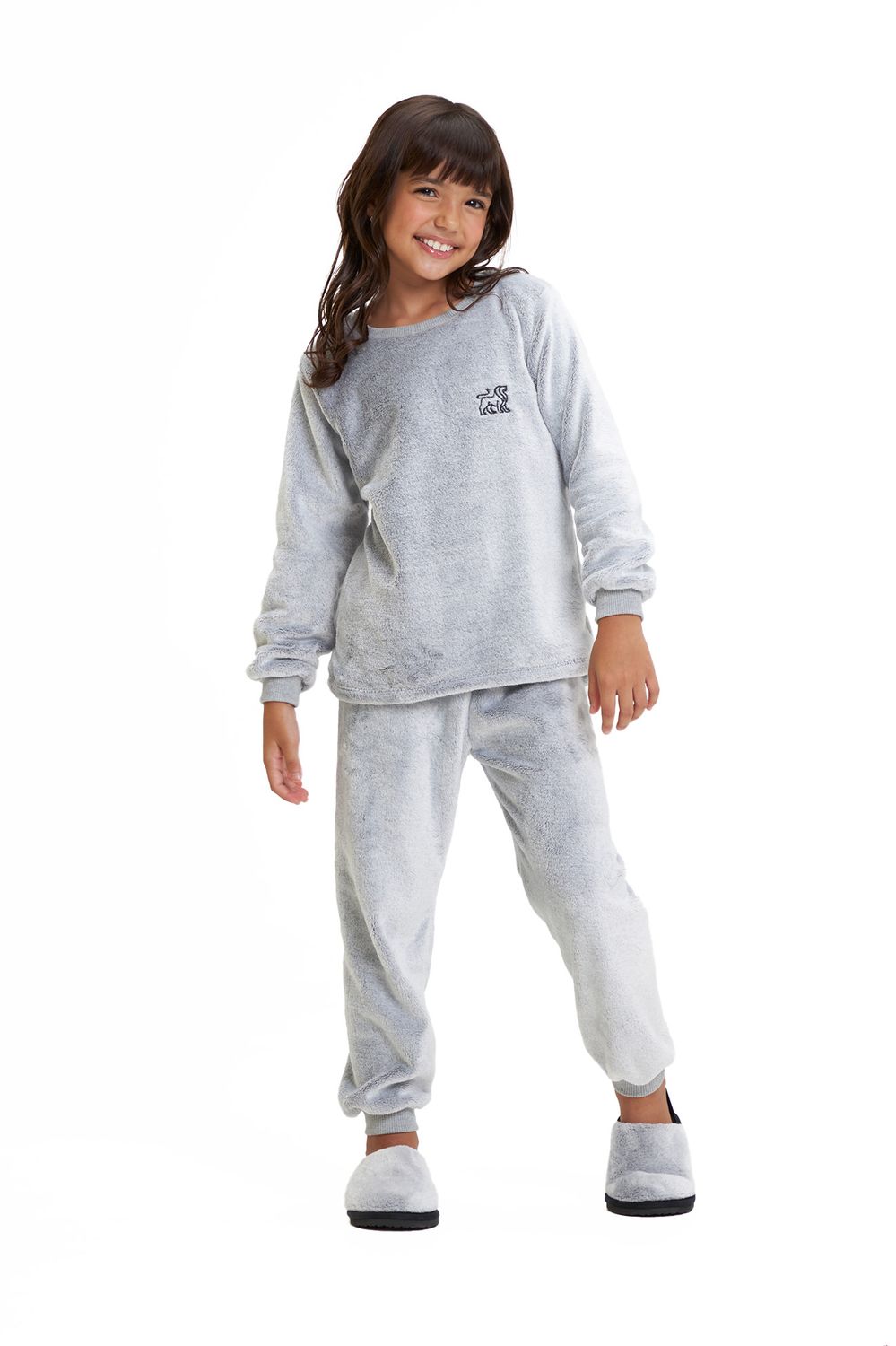 Unisex&#39;s Fleece Long Pajamas Set - Basic