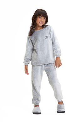 Unisex&#39;s Fleece Long Pajamas Set - Basic