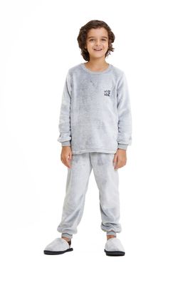Unisex&#39;s Fleece Long Pajamas Set - Basic