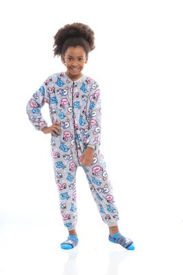 Girl&#39;s Fleece Jumpsuit Pajamas - Happy Buoys