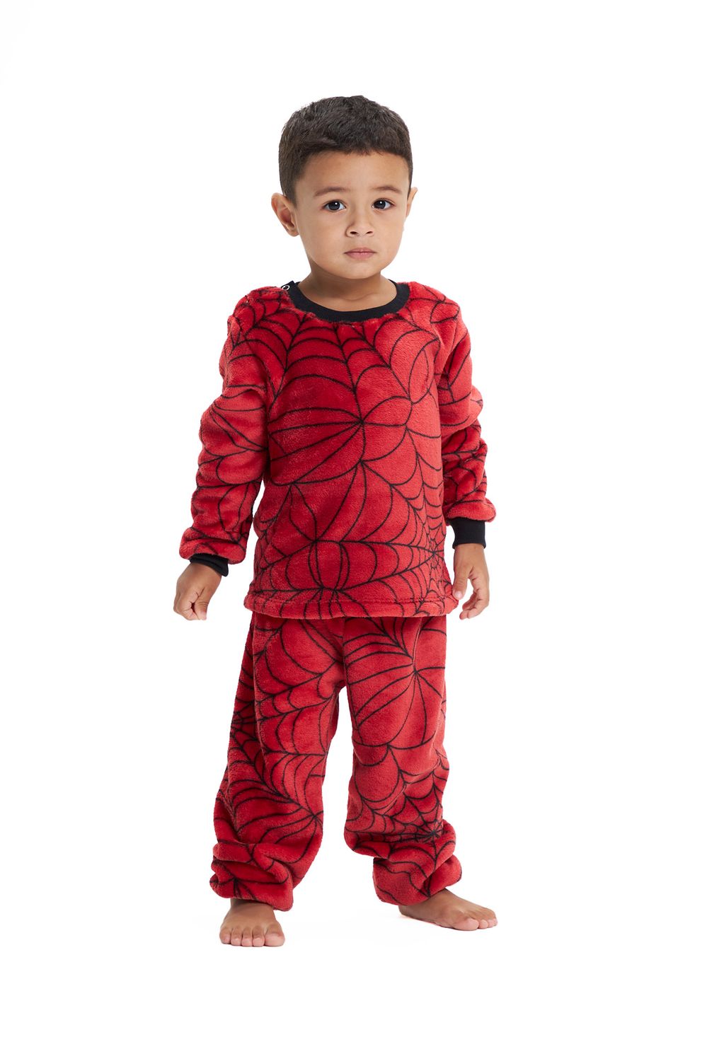 Toddler&#39;s Fleece Long Pajamas Set - Spider Costume