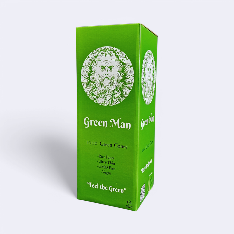 1¼ Green Rice Cones 1000 count Box