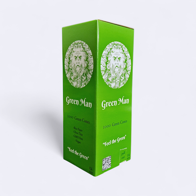 1¼ Green Rice Cones 1000 count Box