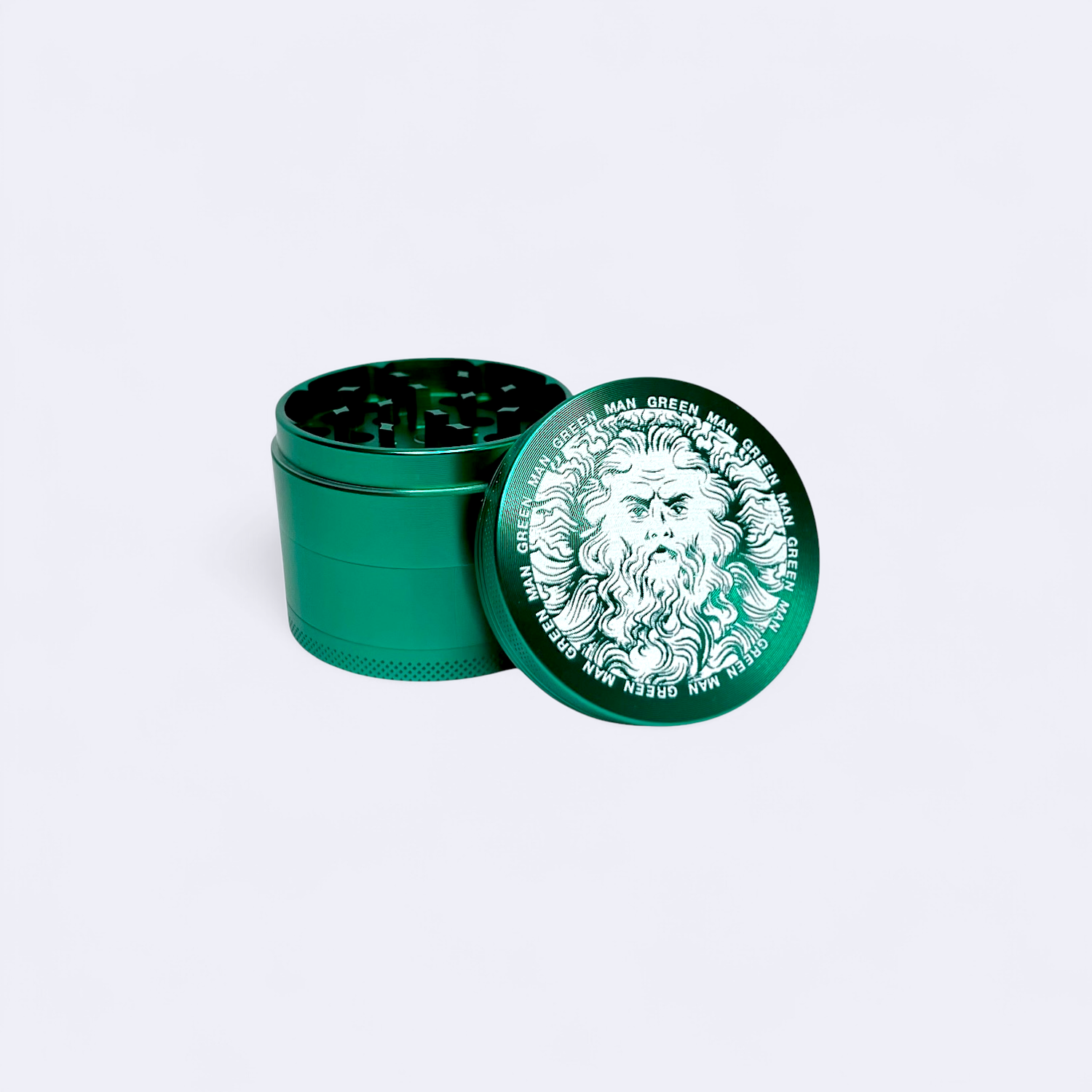 2 Inch 4-Piece Aluminum Grinder, Color: Green