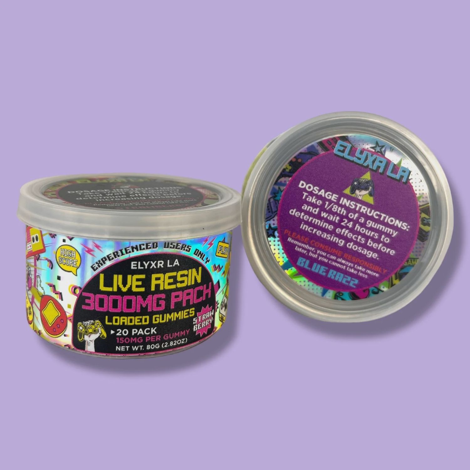 Live resin 3000mg Pack Loaded Gummies 150mg per count