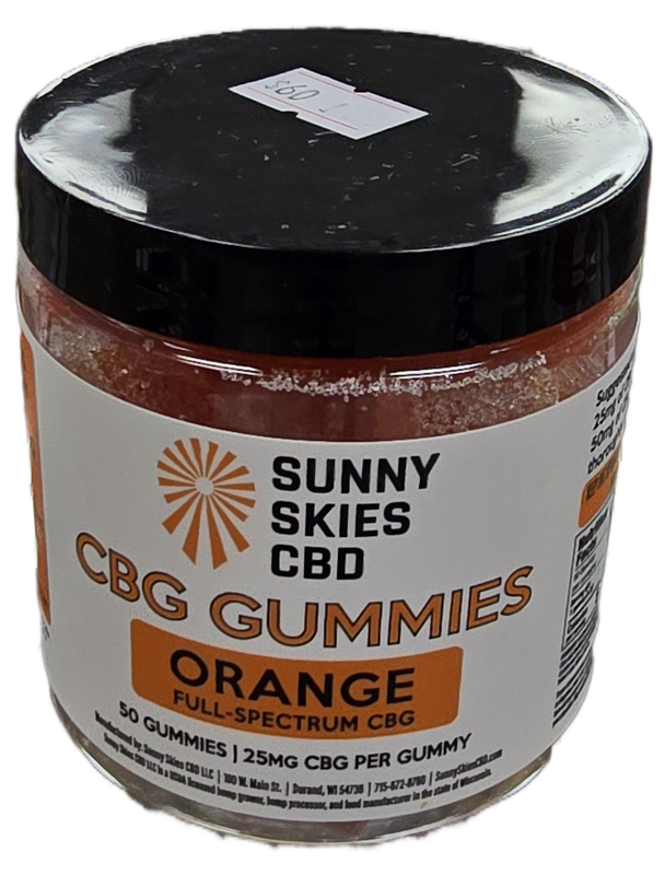 Sunny Skies CBG Gummies 50ct