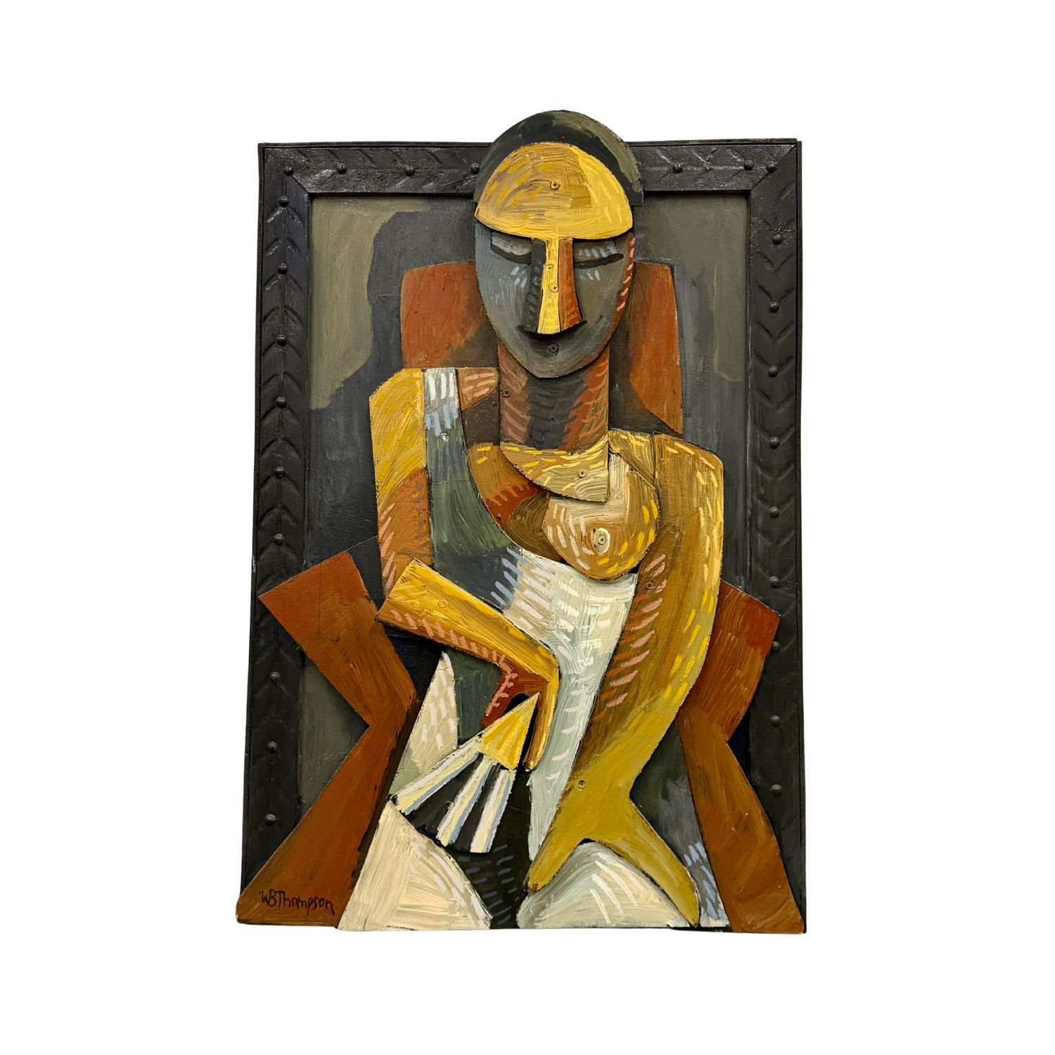 ​Lady With Fan Assemblage, After Picasso