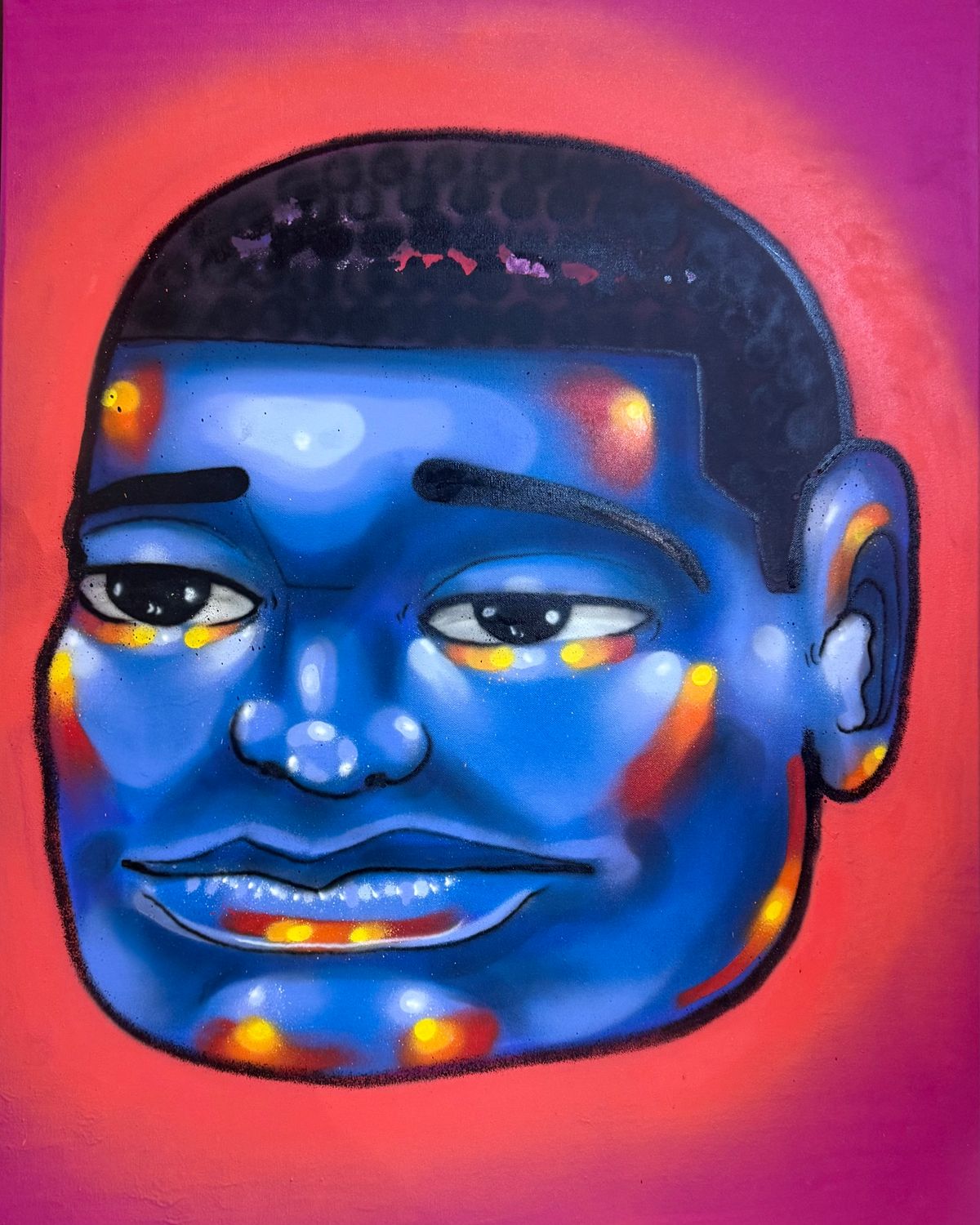 GRAFITTI (SPRAY PAINT ON CANVAS)