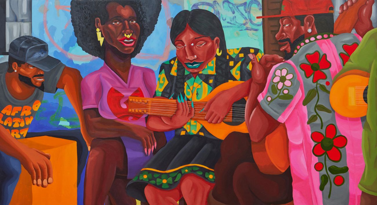 7 FLAVORS (ACRYLIC AND SPRAY PAINT ON CANVAS)