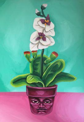 ORCHID (ACRYLIC ON CANVAS)