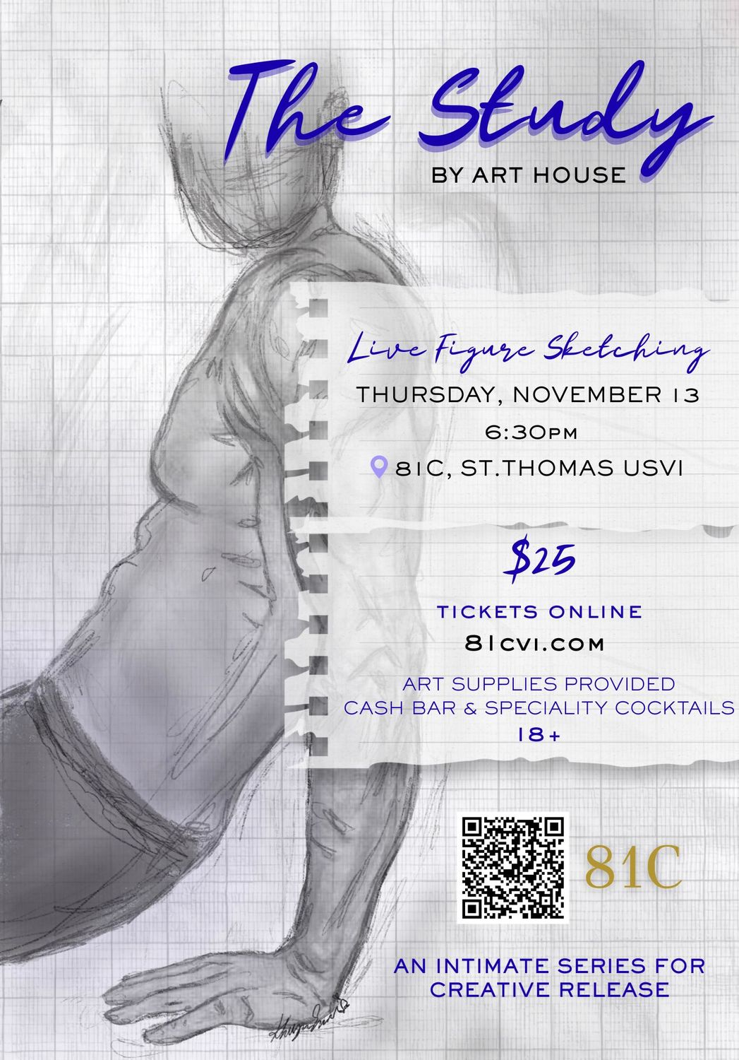 THE STUDY BY ARTHOUSE - LIVE FIGURE SKETCHING