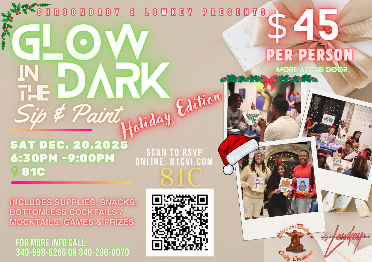 XMAS SIP &amp; PAINT