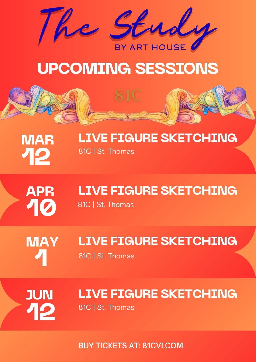 THE STUDY BY ART HOUSE - LIVE FIGURE SKETCHING