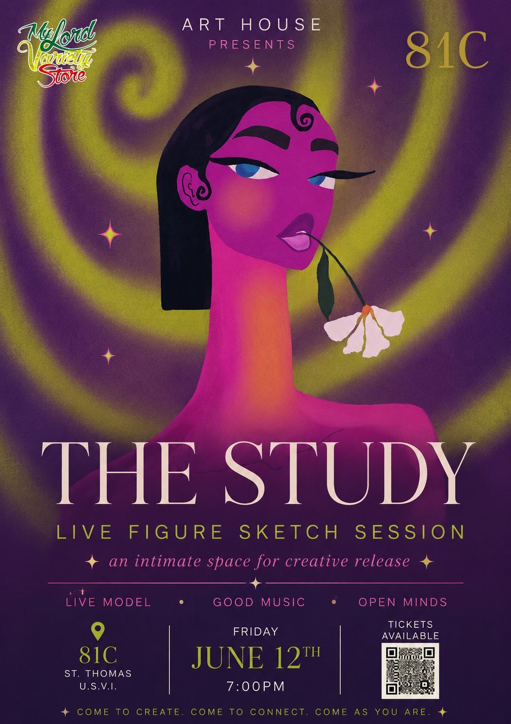 THE STUDY BY ART HOUSE - LIVE FIGURE SKETCHING - JUNE 12TH