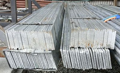 FLATBAR HOT DIP GALV STEEL 100x5x6000mm