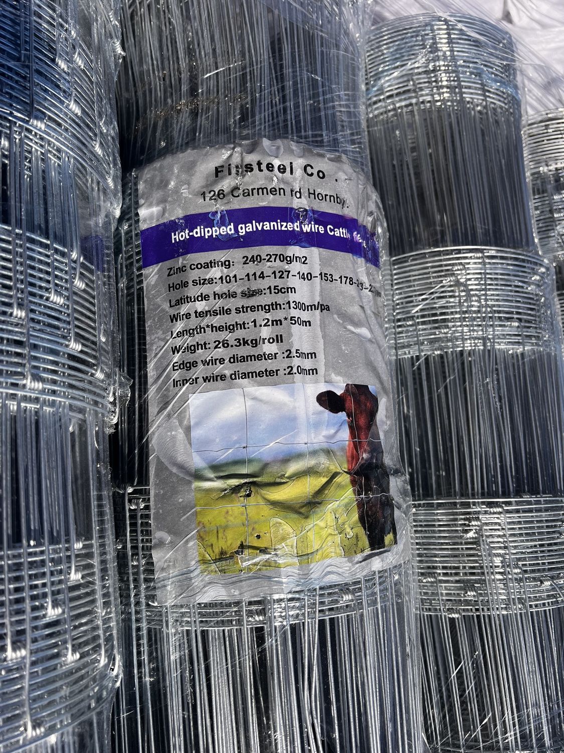 Cattle Netting - 1.2mx50m - 150mm Hole Width