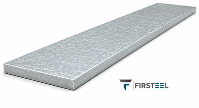 FLATBAR HOT DIP GALV STEEL 80x8x3000mm