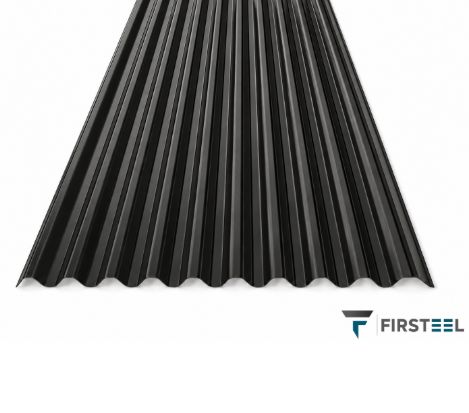 Black Corrugated Iron AZ 160 / 5800x900mm