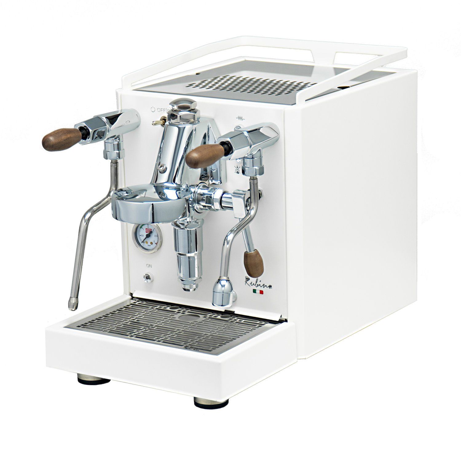 1gr Quick Mill Rubino Coffee Machine - White Edition