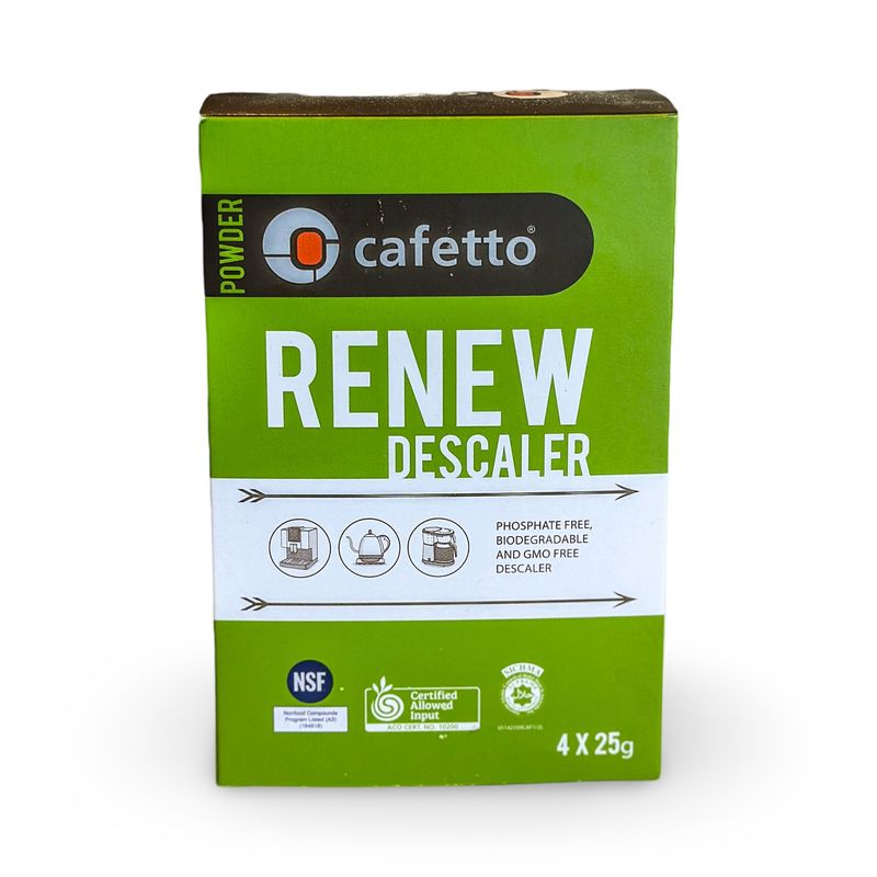 Cafetto - Renew (previously Restore)  Espresso Descaler (6x 25g sachets per box)
