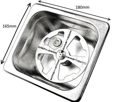 Espresso Bits Jug Rinser with Sink Complete 180 x 165mm