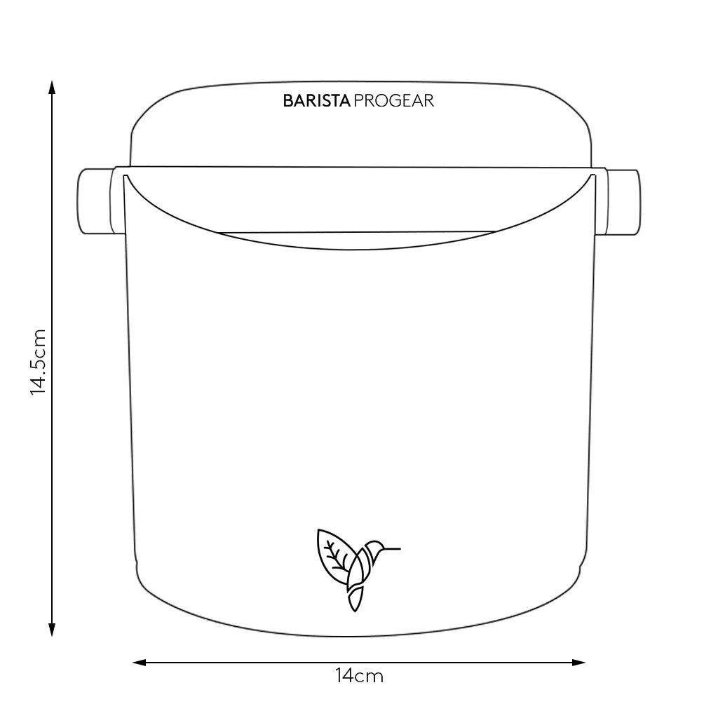 Barista Progear Starling Home Knock Box Large (Black)