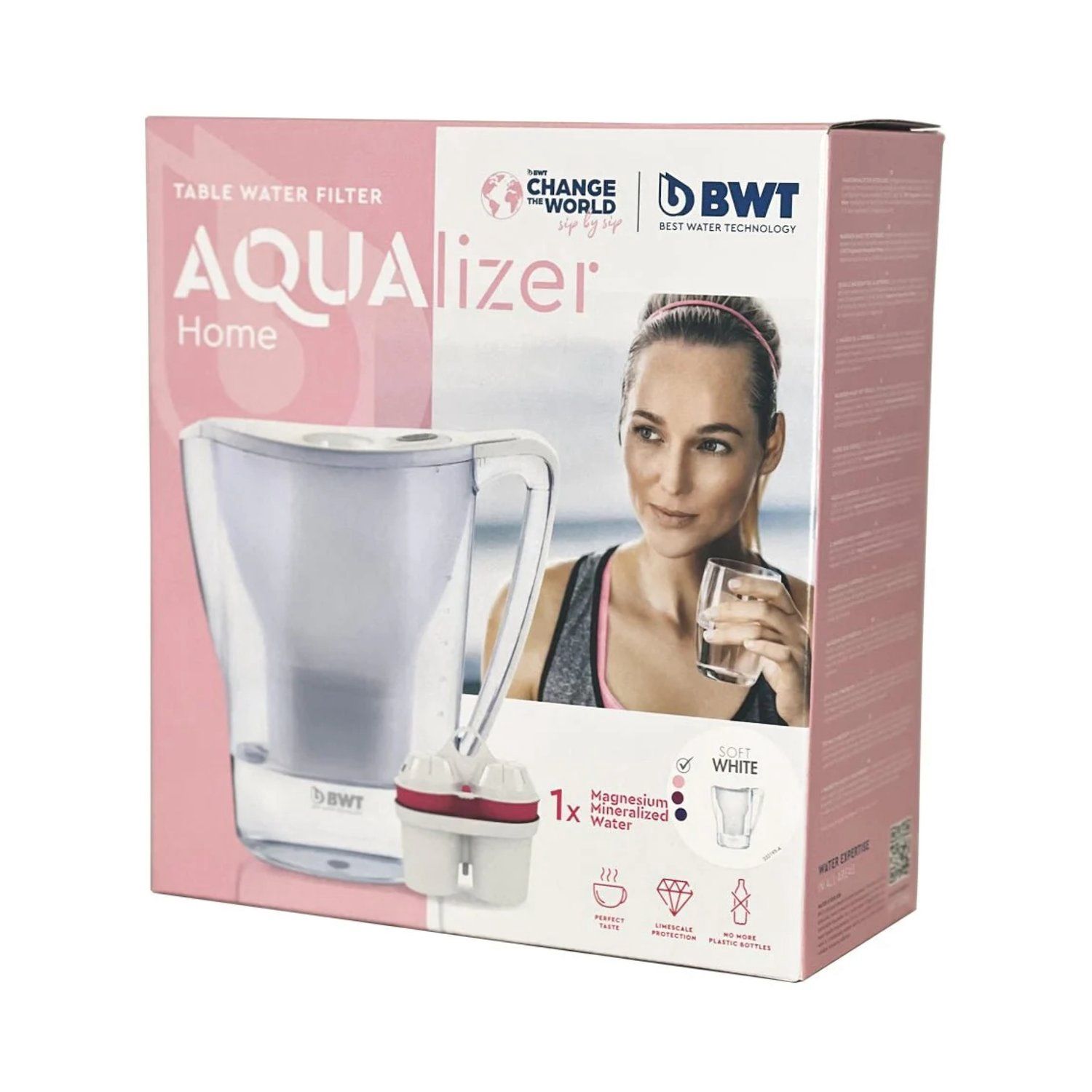 BWT Aqualizer Filter Jug 2.7Litre includes filter cartridge.