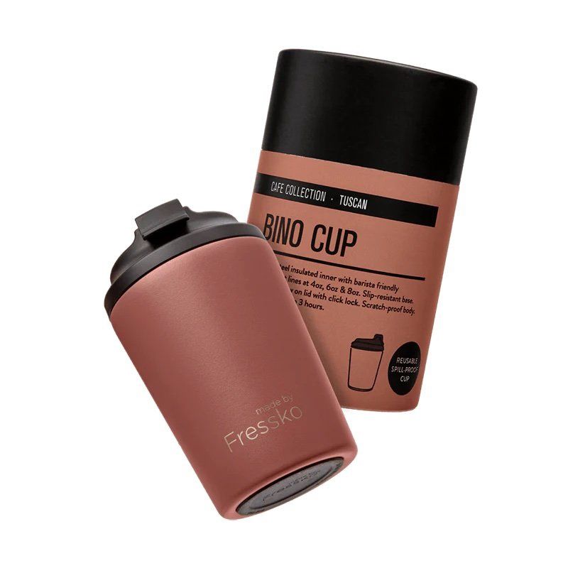 Fressko 8oz Bino Tuscan Brown Cup