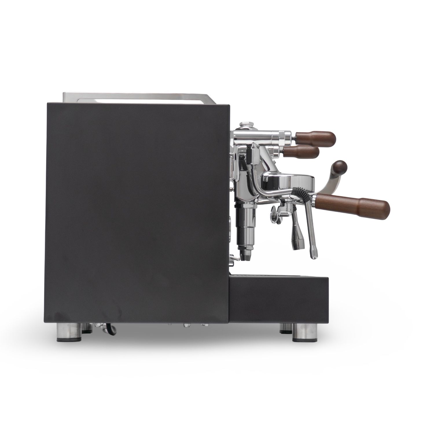 1gr Torre Teresina RS Matte Black With Wood Coffee Machine