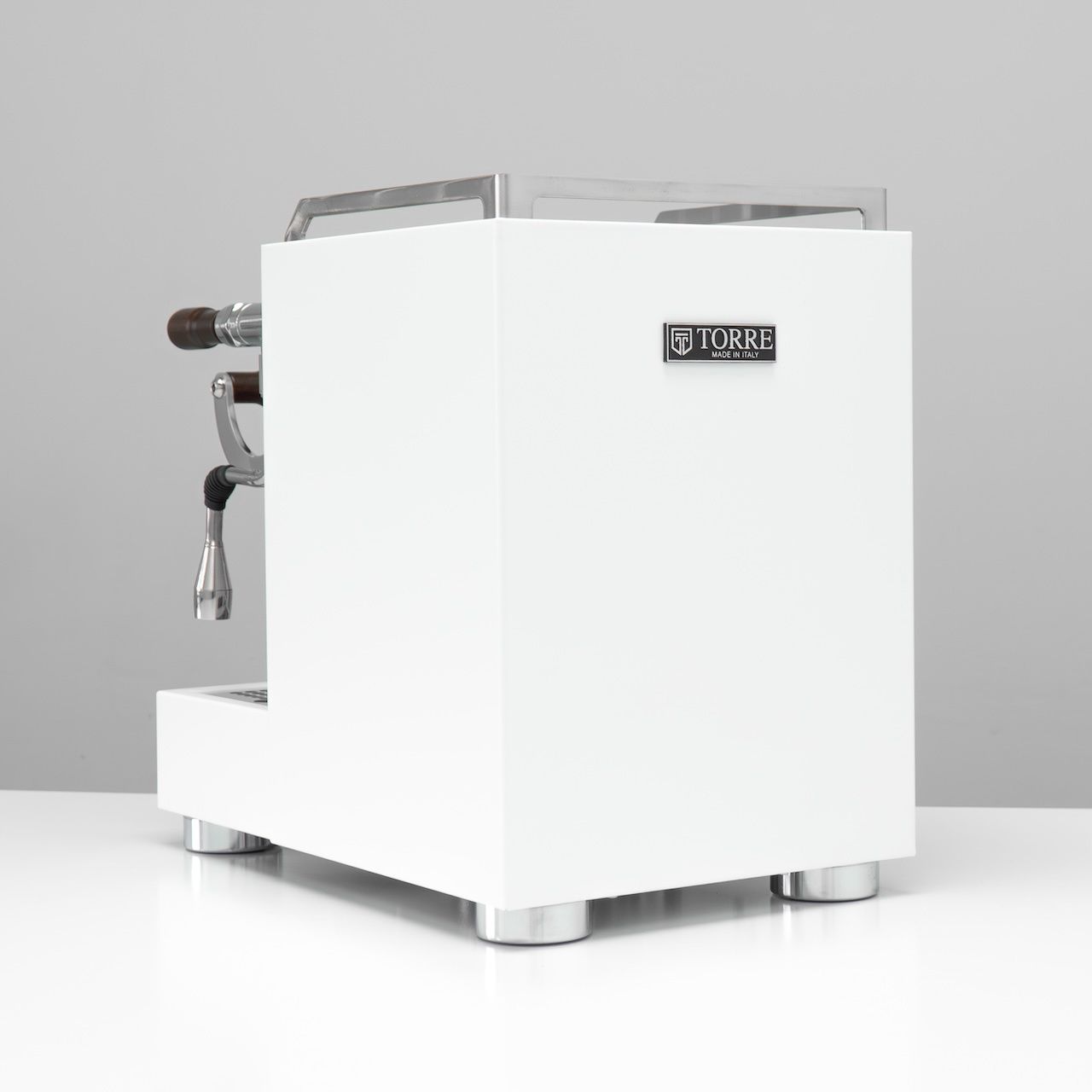 1gr Torre Luigino TSP MT White with Wood and Joystick Coffee Machine