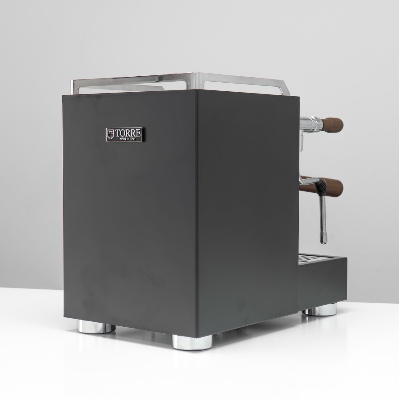 1gr Torre Luigino TSP Matte Black with Wood and Joystick Coffee Machine