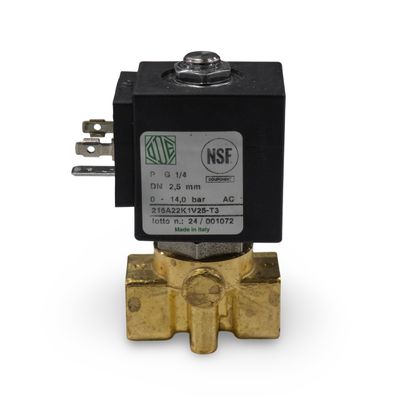 XLVI ODE 2way Hot Water Solenoid 1/4"F 14 Bar - NSF Version [D3]