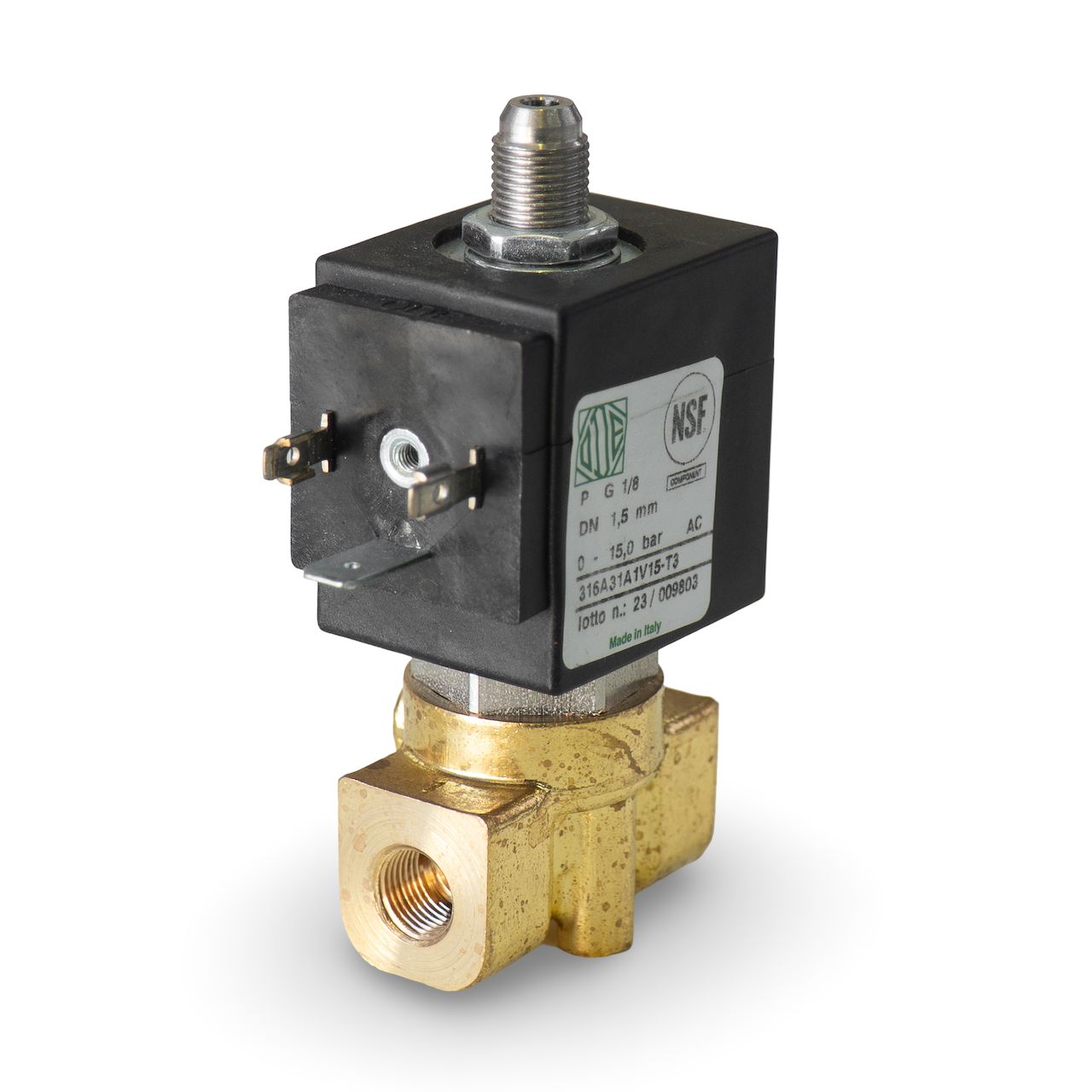 ODE 3 way Solenoid NSF 1/8&quot; 220V 15 Bar-  suitable for Mini, Linea FB70 or KVW Mirage [B3]