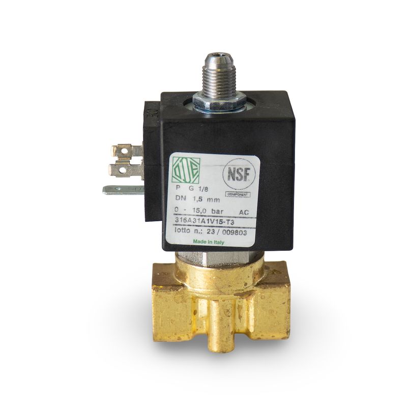 ODE 3 way Solenoid NSF 1/8&quot; 220V 15 Bar-  suitable for Mini, Linea FB70 or KVW Mirage [B3]